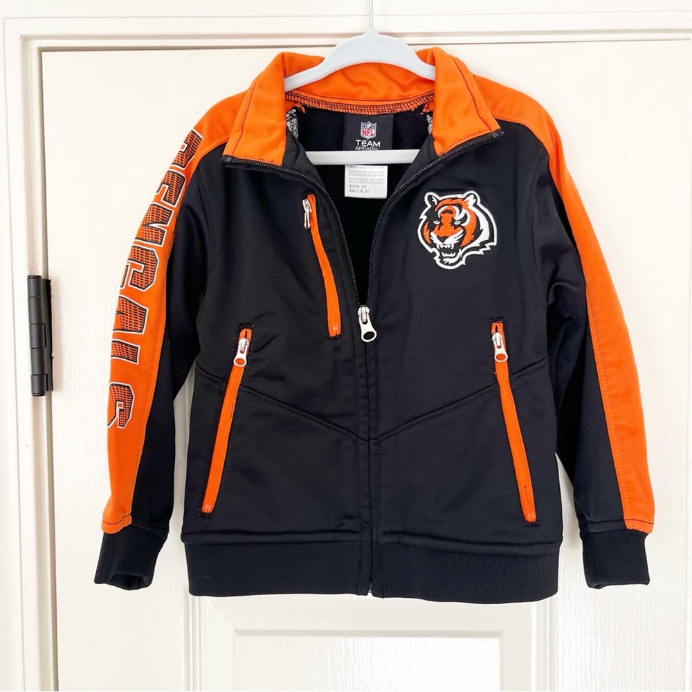 Toddler Cincinnati Bengals Track Jacket black and orange 3T